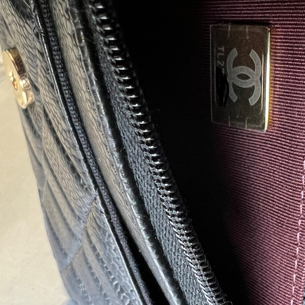‼️SOLD‼️CHANEL Wallet on Chain WOC caviar GHW magnetic closure - Picture 11 of 12